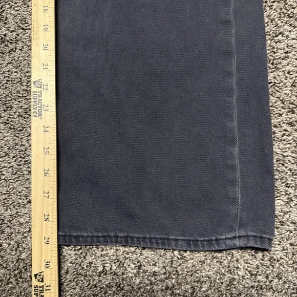 American Eagle Low Rise Skater Jeans Women's Size 8 Black Baggy Wide Leg Grunge - Picture 9 of 11